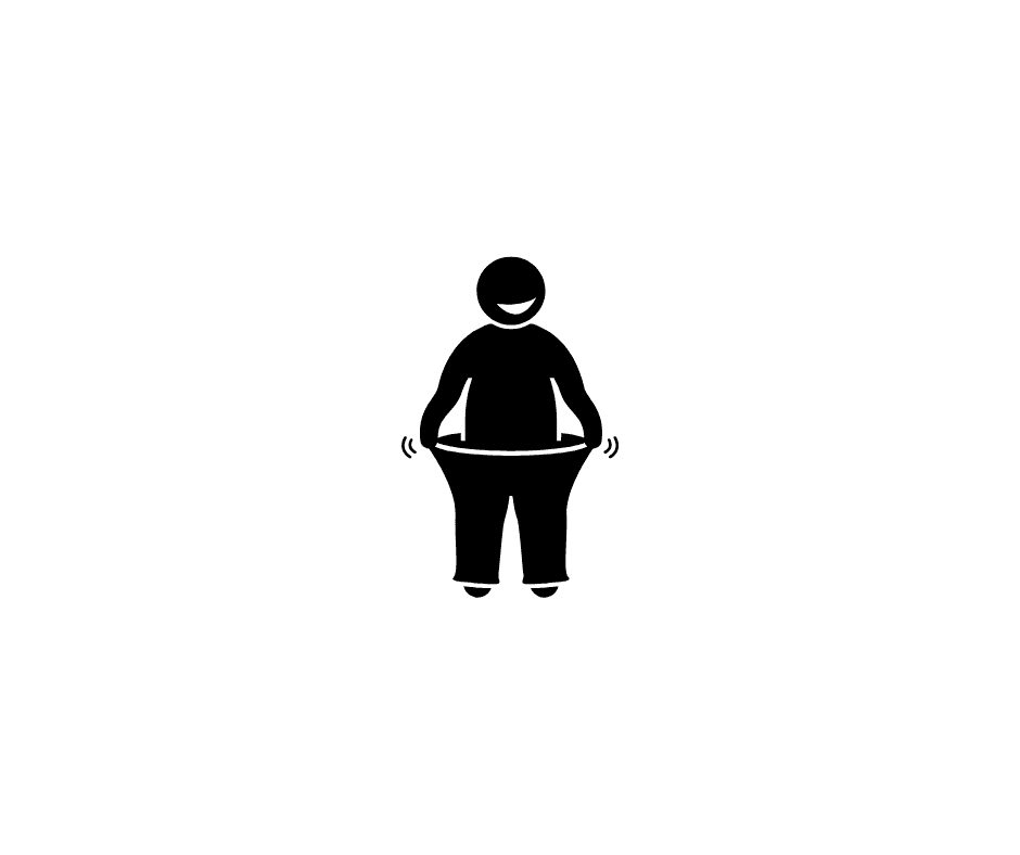 Over 50's Health fat loss silhouette